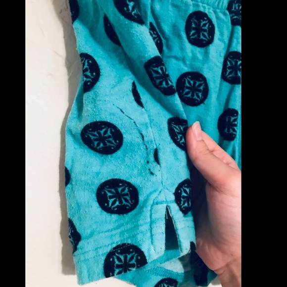 Rustic Cuff Turquoise Pajama Shorts - Picture 3 of 4